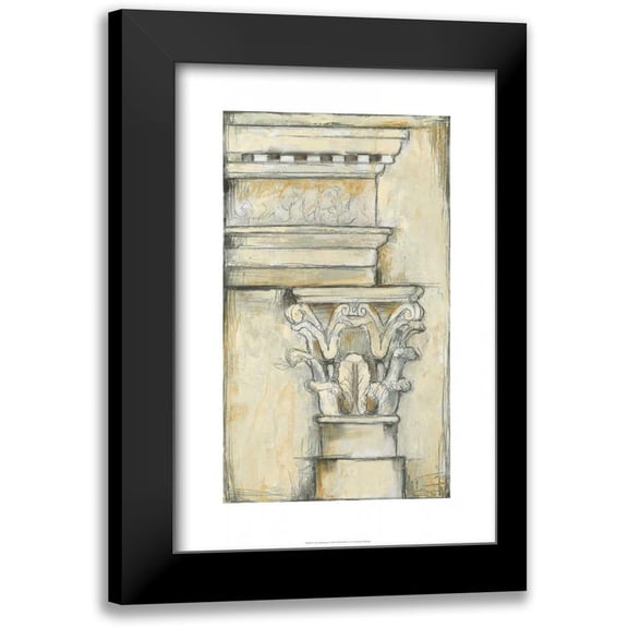 Goldberger, Jennifer 11x14 Black Modern Framed Museum Art Print Titled - Cornice Rendering I