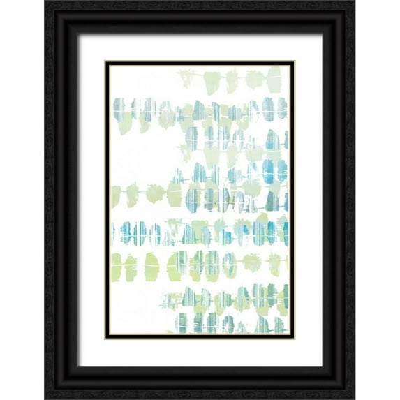 Goldberger, Jennifer 11x14 Black Ornate Wood Framed with Double Matting Museum Art Print Titled - Connect the Dashes I