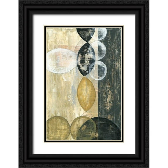 Goldberger, Jennifer 11x14 Black Ornate Wood Framed with Double Matting Museum Art Print Titled - Half Moon I