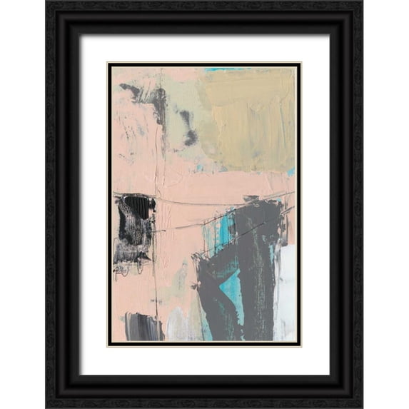 Goldberger, Jennifer 11x14 Black Ornate Wood Framed with Double Matting Museum Art Print Titled - Pink-A-Boo I