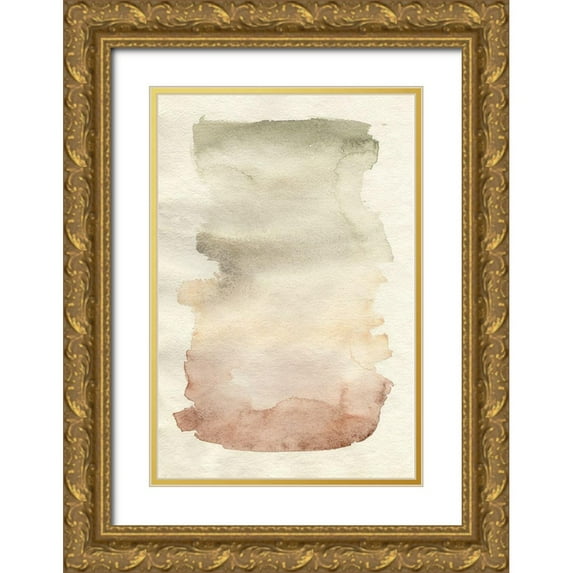 Goldberger, Jennifer 11x14 Gold Ornate Wood Framed with Double Matting Museum Art Print Titled - Pastel Gradation III
