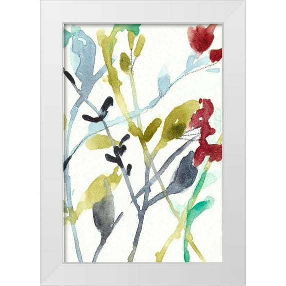Goldberger, Jennifer 11x14 White Modern Wood Framed Museum Art Print Titled - Abundant Flowers II