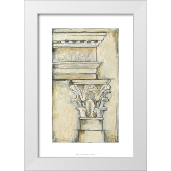 Goldberger, Jennifer 11x14 White Modern Wood Framed Museum Art Print Titled - Cornice Rendering I