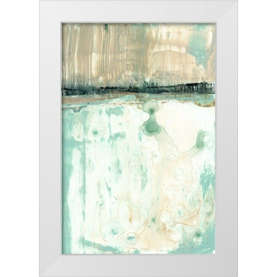 Goldberger, Jennifer 11x14 White Modern Wood Framed Museum Art Print Titled - Hint of Mint I