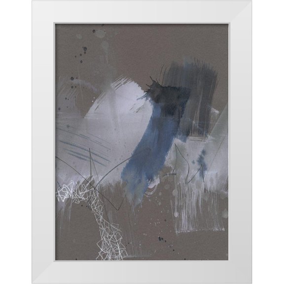 Goldberger, Jennifer 11x14 White Modern Wood Framed Museum Art Print Titled - Matrix Pathways III