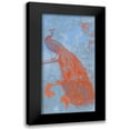thumbnail image 1 of Goldberger, Jennifer 11x18 Black Modern Framed Museum Art Print Titled - Pop Peacock II, 1 of 5