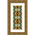 thumbnail image 1 of Goldberger, Jennifer 11x24 Gold Ornate Wood Framed with Double Matting Museum Art Print Titled - Circular Repeat IV, 1 of 4