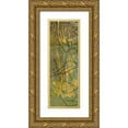 thumbnail image 1 of Goldberger, Jennifer 11x24 Gold Ornate Wood Framed with Double Matting Museum Art Print Titled - Safari Abstract I, 1 of 4