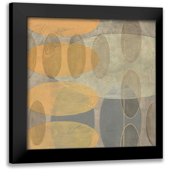 Goldberger, Jennifer 12x12 Black Modern Framed Museum Art Print Titled - Custom Muted Echos I
