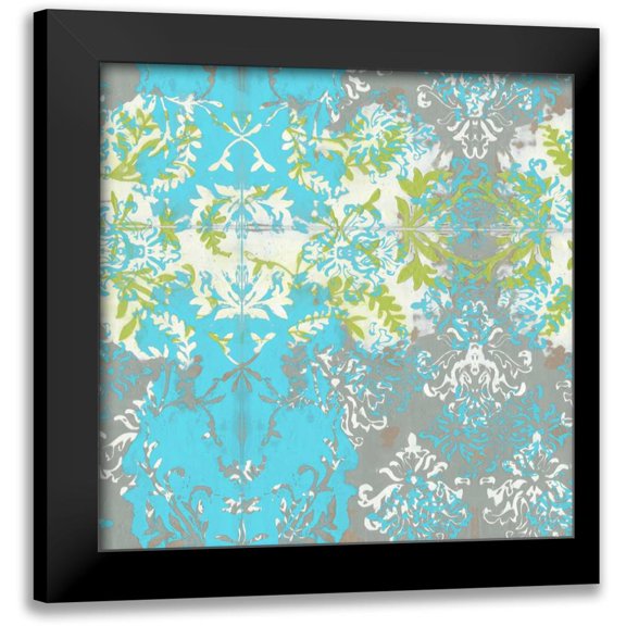 Goldberger, Jennifer 12x12 Black Modern Framed Museum Art Print Titled - Decorative Overlay I