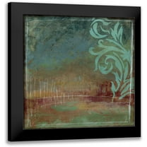Goldberger, Jennifer 12x12 Black Modern Framed Museum Art Print Titled - Lush Filigree I