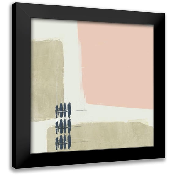 Goldberger, Jennifer 12x12 Black Modern Framed Museum Art Print Titled - Monotype Abstraction I