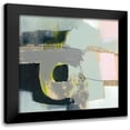 thumbnail image 1 of Goldberger, Jennifer 12x12 Black Modern Framed Museum Art Print Titled - Pastel Strokes I, 1 of 5