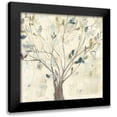 thumbnail image 1 of Goldberger, Jennifer 12x12 Black Modern Framed Museum Art Print Titled - Trees of Blue II, 1 of 5