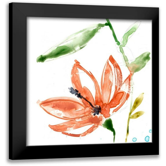Goldberger, Jennifer 12x12 Black Modern Framed Museum Art Print Titled - Tropical Display IV