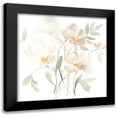 thumbnail image 1 of Goldberger, Jennifer 12x12 Black Modern Framed Museum Art Print Titled - Whispering Petals I, 1 of 5