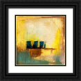 thumbnail image 1 of Goldberger, Jennifer 12x12 Black Ornate Wood Framed with Double Matting Museum Art Print Titled - Aquamarine Aura II, 1 of 4