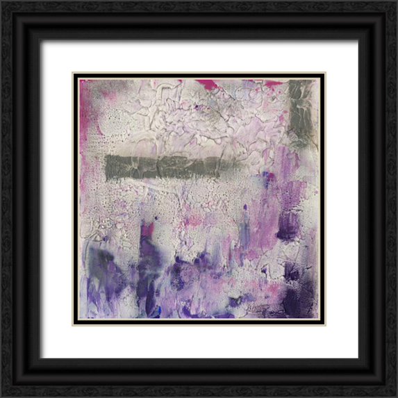 Goldberger, Jennifer 12x12 Black Ornate Wood Framed with Double Matting Museum Art Print Titled - Dusty Violet I