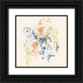 thumbnail image 1 of Goldberger, Jennifer 12x12 Black Ornate Wood Framed with Double Matting Museum Art Print Titled - Faceted Flowers I, 1 of 4