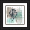 thumbnail image 1 of Goldberger, Jennifer 12x12 Black Ornate Wood Framed with Double Matting Museum Art Print Titled - Scribble Scrabble II, 1 of 4