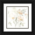 thumbnail image 1 of Goldberger, Jennifer 12x12 Black Ornate Wood Framed with Double Matting Museum Art Print Titled - Whispering Petals I, 1 of 4