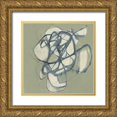 thumbnail image 1 of Goldberger, Jennifer 12x12 Gold Ornate Wood Framed with Double Matting Museum Art Print Titled - Interweb I, 1 of 4