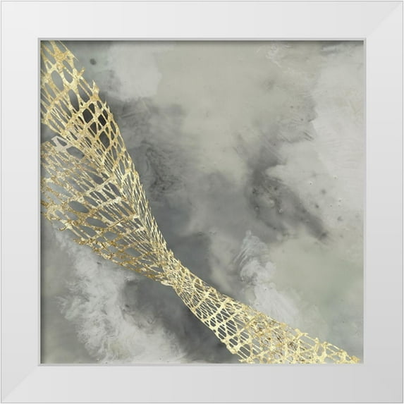 Goldberger, Jennifer 12x12 White Modern Wood Framed Museum Art Print Titled - Cloud Matrix II