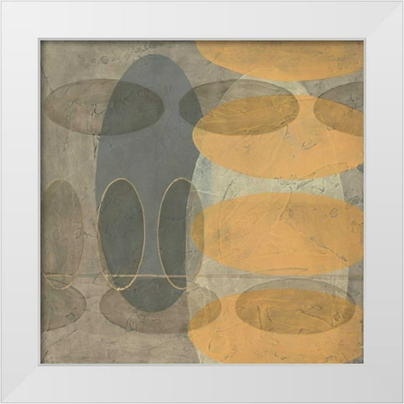 Goldberger, Jennifer 12x12 White Modern Wood Framed Museum Art Print Titled - Custom Muted Echos II