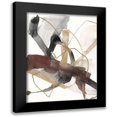 thumbnail image 1 of Goldberger, Jennifer 12x14 Black Modern Framed Museum Art Print Titled - Burgundy Interjection I, 1 of 5