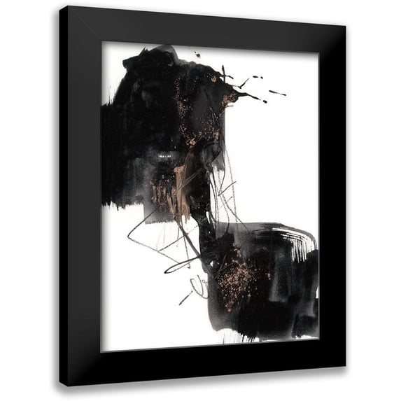Goldberger, Jennifer 12x14 Black Modern Framed Museum Art Print Titled - Ebony Step II