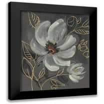 Goldberger, Jennifer 12x14 Black Modern Framed Museum Art Print Titled - Floral Filigree I