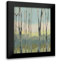 Goldberger, Jennifer 12x14 Black Modern Framed Museum Art Print Titled - Horizon Through the Trees I