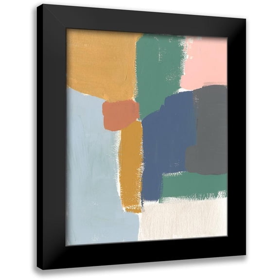 Goldberger, Jennifer 12x14 Black Modern Framed Museum Art Print Titled - Muted Color Block IV