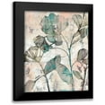 thumbnail image 1 of Goldberger, Jennifer 12x14 Black Modern Framed Museum Art Print Titled - Negative Space Floral I, 1 of 5