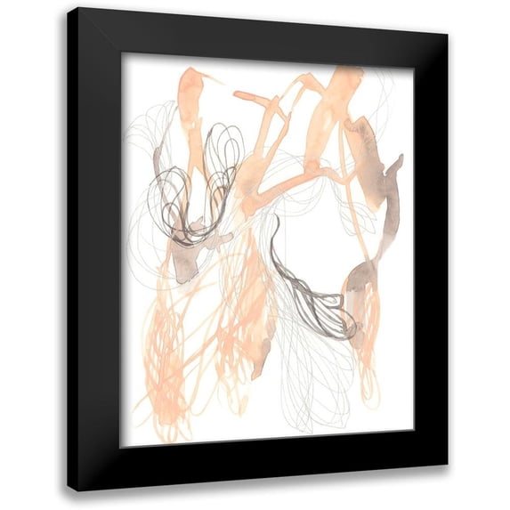 Goldberger, Jennifer 12x14 Black Modern Framed Museum Art Print Titled - Petal Matrix I
