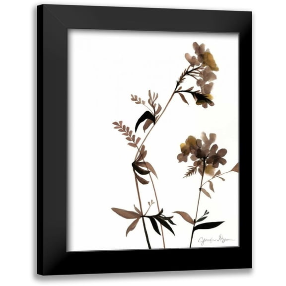 Goldberger, Jennifer 12x14 Black Modern Framed Museum Art Print Titled - Watermark Wildflowers II
