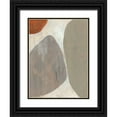 thumbnail image 1 of Goldberger, Jennifer 12x14 Black Ornate Wood Framed with Double Matting Museum Art Print Titled - Three Stones I, 1 of 4