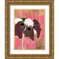 thumbnail image 1 of Goldberger, Jennifer 12x14 Gold Ornate Wood Framed with Double Matting Museum Art Print Titled - Acid Floral II, 1 of 4