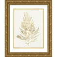 thumbnail image 1 of Goldberger, Jennifer 12x14 Gold Ornate Wood Framed with Double Matting Museum Art Print Titled - Gilded Algae V, 1 of 4