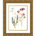 thumbnail image 1 of Goldberger, Jennifer 12x14 Gold Ornate Wood Framed with Double Matting Museum Art Print Titled - Lobelia Garden I, 1 of 4