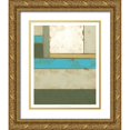 thumbnail image 1 of Goldberger, Jennifer 12x14 Gold Ornate Wood Framed with Double Matting Museum Art Print Titled - Weathered Paneling II, 1 of 4