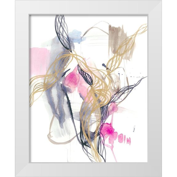 Goldberger, Jennifer 12x14 White Modern Wood Framed Museum Art Print Titled - Spiral Matrix I