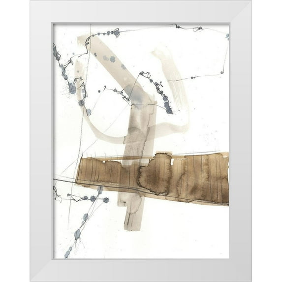 Goldberger, Jennifer 12x14 White Modern Wood Framed Museum Art Print Titled - Umber Connection II