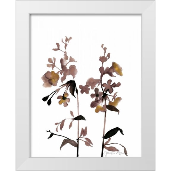 Goldberger, Jennifer 12x14 White Modern Wood Framed Museum Art Print Titled - Watermark Wildflowers III