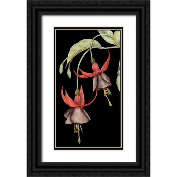 Goldberger, Jennifer 12x18 Black Ornate Wood Framed with Double Matting Museum Art Print Titled - Graphic Fuchsia V
