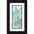 thumbnail image 1 of Goldberger, Jennifer 12x24 Black Ornate Wood Framed with Double Matting Museum Art Print Titled - Flower Spray III, 1 of 4