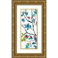 thumbnail image 1 of Goldberger, Jennifer 12x24 Gold Ornate Wood Framed with Double Matting Museum Art Print Titled - Woodland Story III, 1 of 4