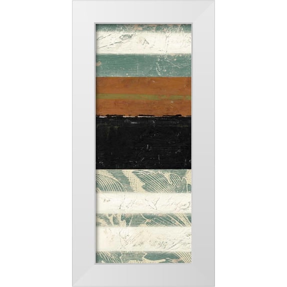 Goldberger, Jennifer 12x24 White Modern Wood Framed Museum Art Print Titled - Acanthus Abstraction I