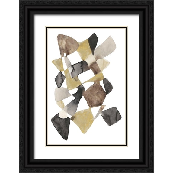 Goldberger, Jennifer 13x18 Black Ornate Wood Framed with Double Matting Museum Art Print Titled - Mod in Neutrals II