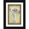 thumbnail image 1 of Goldberger, Jennifer 13x18 Black Ornate Wood Framed with Double Matting Museum Art Print Titled - Poppies in Relief III, 1 of 4